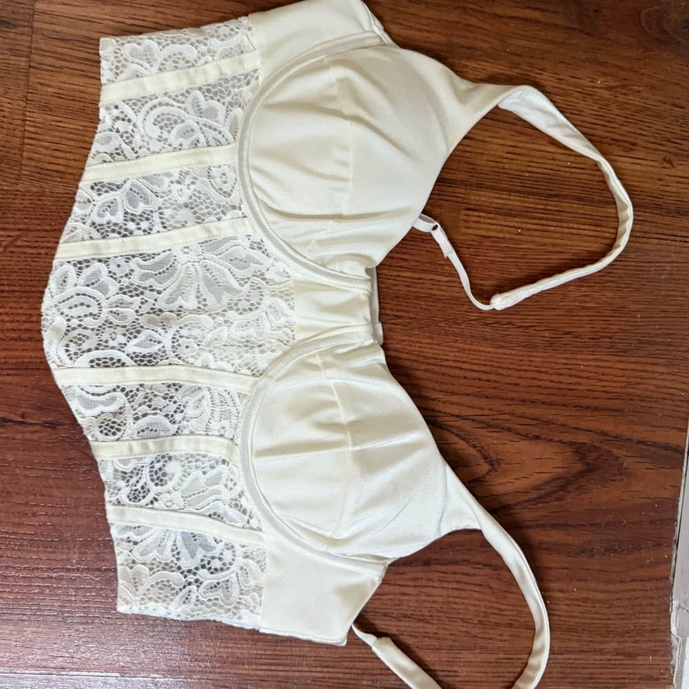 AFRM lace crop top